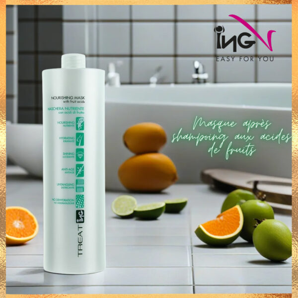 Après shampoing Démêlant & Lissant- Economique - 1 L -ING – Image 2