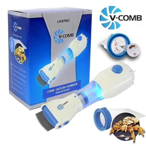 V-COMB LICETEC Vacuum pour l'Élimination des Poux et des Lentes