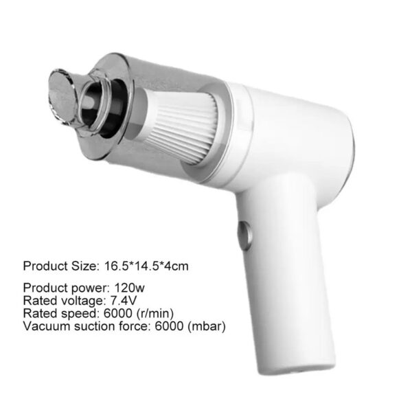 2000MAH Car Vacuum Cleaner Wireless Vacuum Cleaner Handheld – Image 8