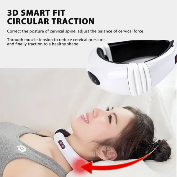 HX-5880 Electric Pulse Neck Massager Cervical Vertebra Impulse Massage – Image 5