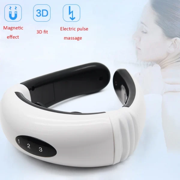 HX-5880 Electric Pulse Neck Massager Cervical Vertebra Impulse Massage – Image 14