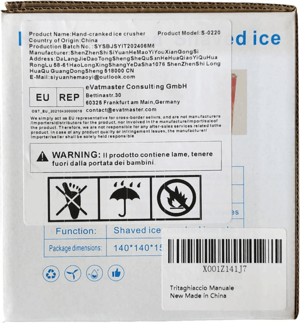 Ice Crusher with Ice Cube Tray 24 Cavities Slushy Maker – Image 9