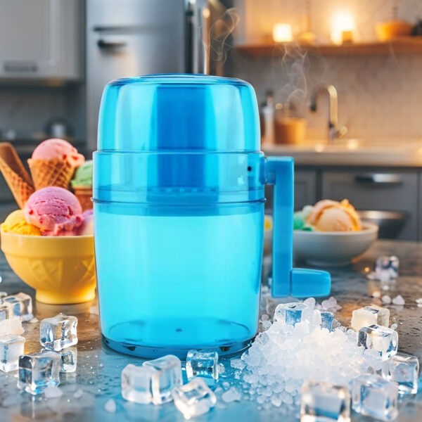 Ice Crusher with Ice Cube Tray 24 Cavities Slushy Maker – Image 2