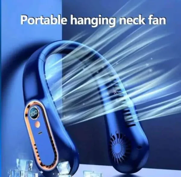 Ventilateur de cou (المروحة المحمولة) - Color: أزرق